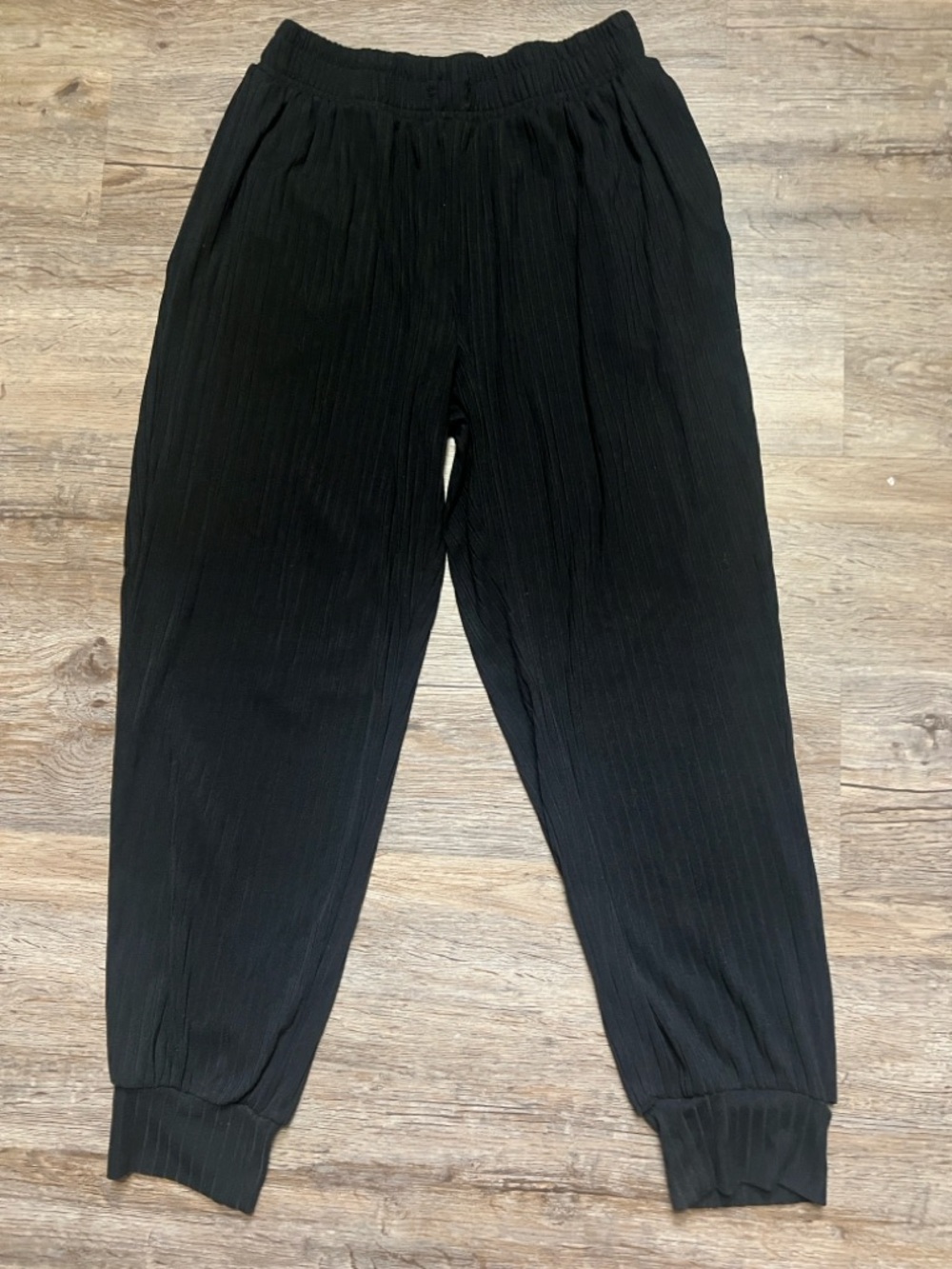 White birch Ribbed Joggers